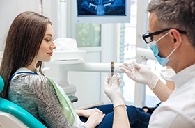 consultation for how dental implants work in Framingham