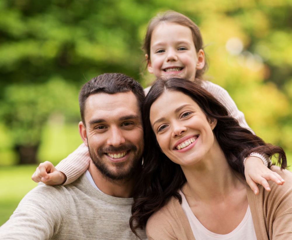 family smiling